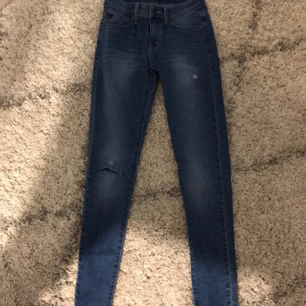 Slightly ripped jeans